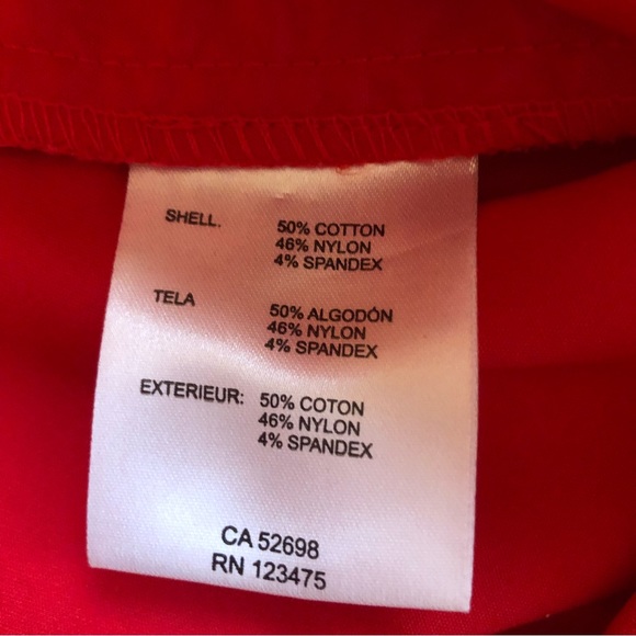 Ellen Tracy Ankle Cropped Satin Feel Red Pants Women’s Size 10 Work/Casual Wear - Picture 7 of 14